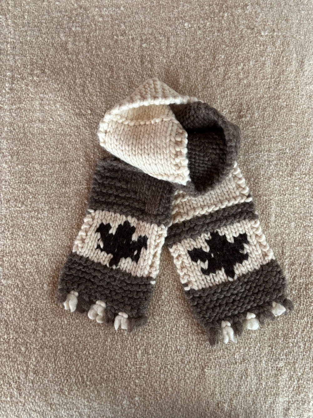Vintage Cowichan Wool Scarf